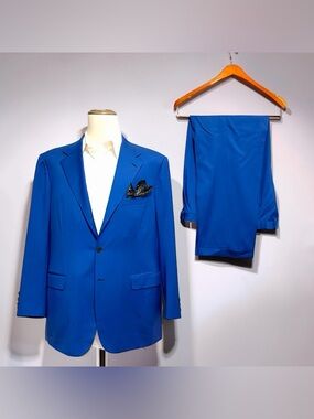 Brioni Palatino Men’s Blue Suit | Custom / Bespoke | 100% Wool | Italian Luxury